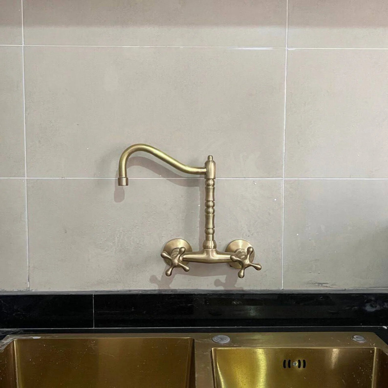 Vintage Wall-Mounted Kitchen Faucet