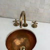 Oil Rubbed Brass Bathroom Faucet – 3-Hole Deck Mount, Cross Handles | Solid Brass - The House Of Brass