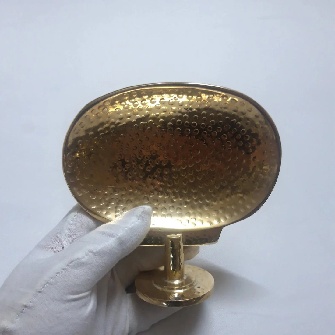 Unlacquered Brass Wall Mounted Soap Dish – Handcrafted, Vintage Style