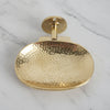 Unlacquered Brass Wall Mounted Soap Dish – Handcrafted, Vintage Style