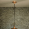 Handcrafted Solid Copper Pendant Light - Vintage Hammered Design