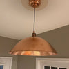 Handcrafted Solid Copper Pendant Light - Vintage Hammered Design