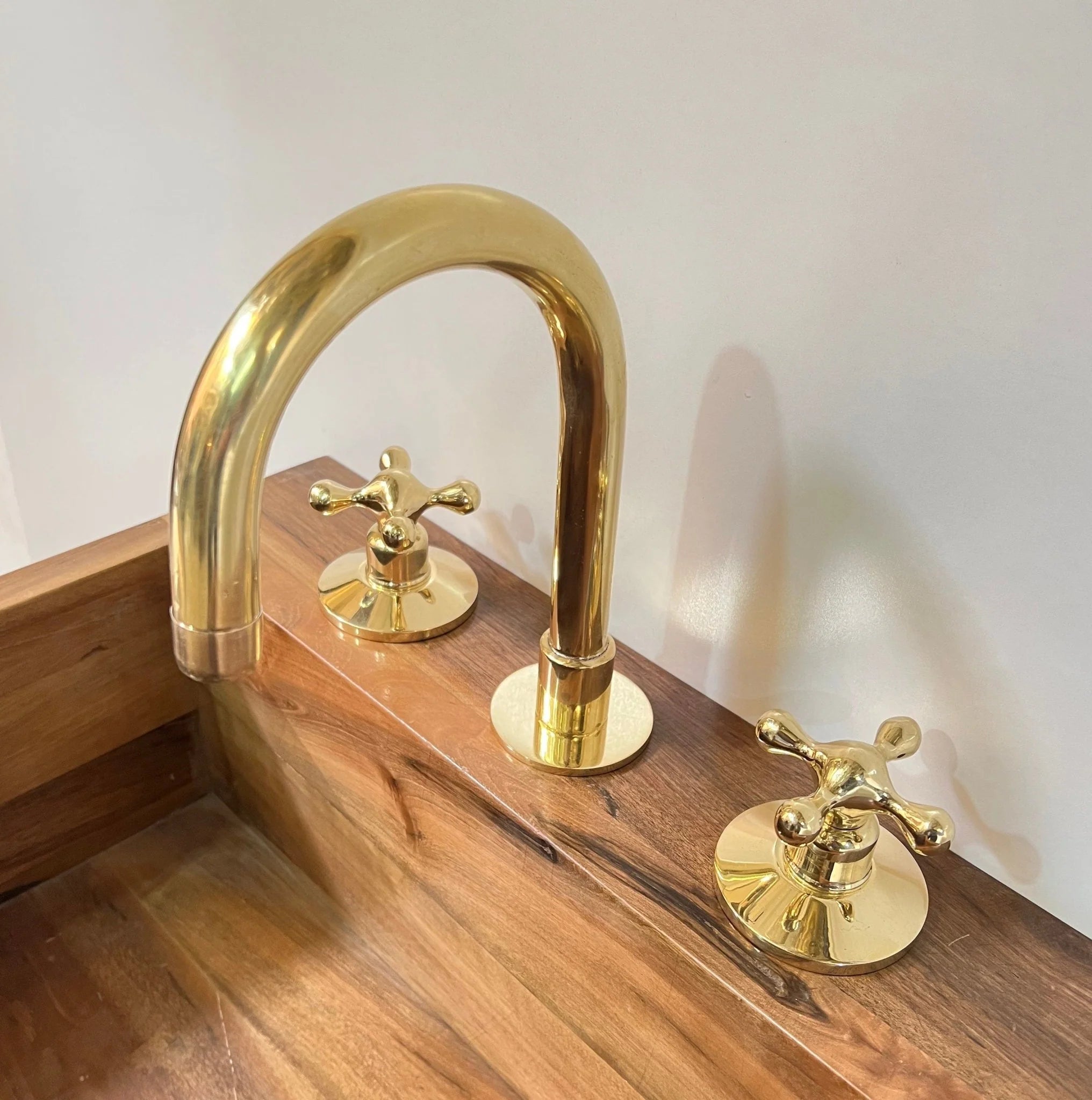 Three Hole Bathroom Faucet – Solid Brass Fixture
