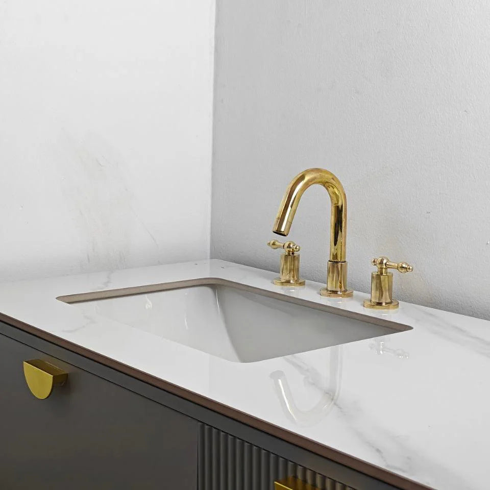 Unlacquered Brass Vanity Faucet - The House Of Brass