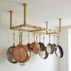 Unlacquered Brass Ceiling Pot Rack - The House Of Brass