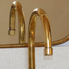 Unlacquered Brass Gooseneck Wall Mounted Kitchen Faucet – Bridge Style, Cross Handles | Solid Brass - The House Of Brass