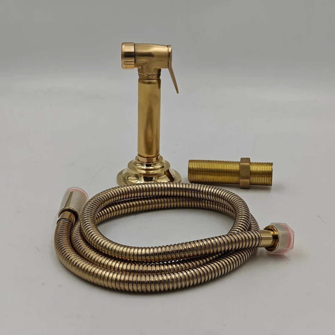 Unlacquered Brass Kitchen Sprayer: High Pressure Faucet - The House Of Brass