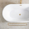 Unlacquered Brass Linear Shower Drain – Tile Insert Bathroom Floor Drain - The House Of Brass