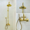 Unlacquered Brass Rain Shower - The House Of Brass
