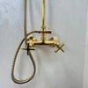 Unlacquered Brass Rain Shower - The House Of Brass