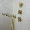 Unlacquered Brass Shower Set - The House Of Brass