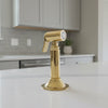 Unlacquered Brass Single Hole Kitchen Faucet – Deck Mounted Sink Tap
