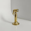 Unlacquered Brass Single Hole Kitchen Faucet – Deck Mounted, Lever Handle, 13" | Solid Brass
