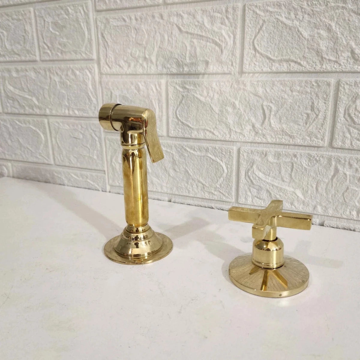 Unlacquered Brass Sprayer With Handle - The House Of Brass