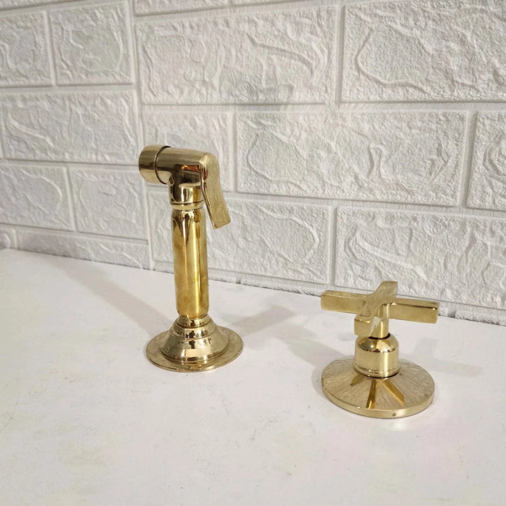 Unlacquered Brass Sprayer With Handle - The House Of Brass