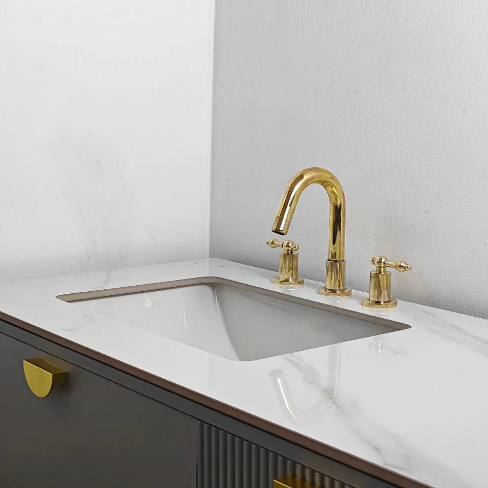 Unlacquered Brass Vanity Faucet - The House Of Brass