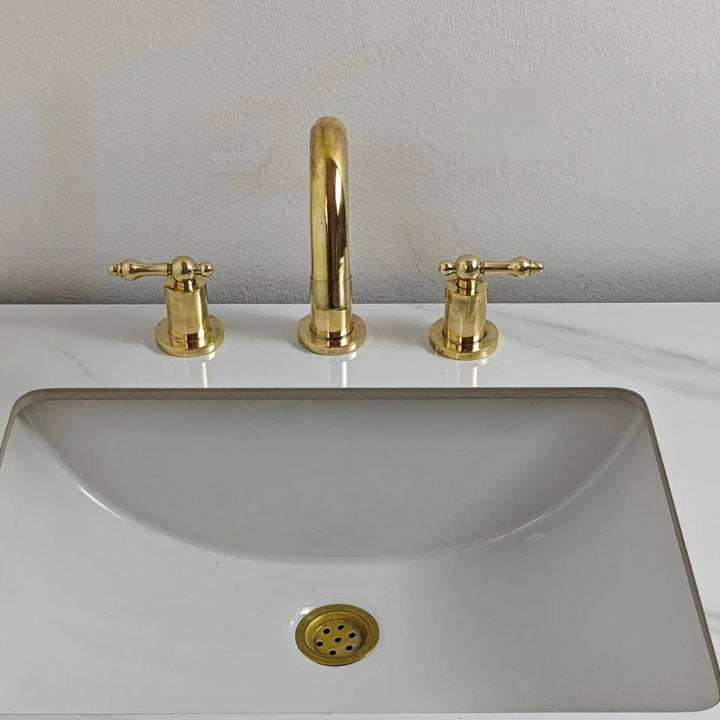 Unlacquered Brass Vanity Faucet - The House Of Brass