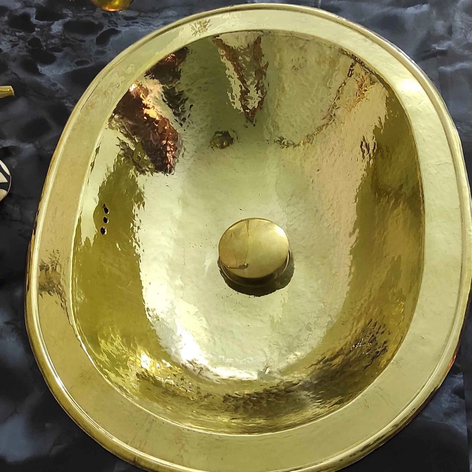 Unlacquered Brass Oval Sink 18" - The House Of Brass