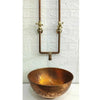 Vintage Copper Wall Mounted Kitchen & Bathroom Faucet – Solid Copper & Brass, 9" Spout - The House Of Brass